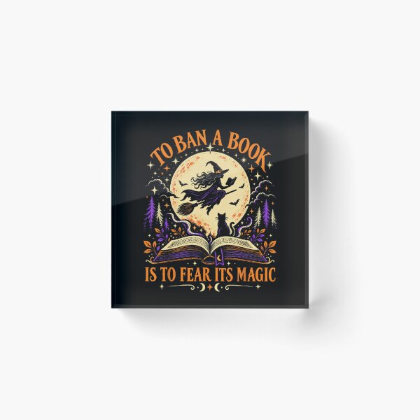 Item preview, Banned Books Halloween Witch Reading by Moonlight designed and sold by NoeValdric.