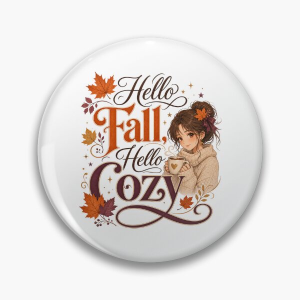 Item preview, Hello Fall, Hello Cozy – Cute Cozy Autumn Design for Women, Fall Lover Gift designed and sold by PrintSparkDesigns.