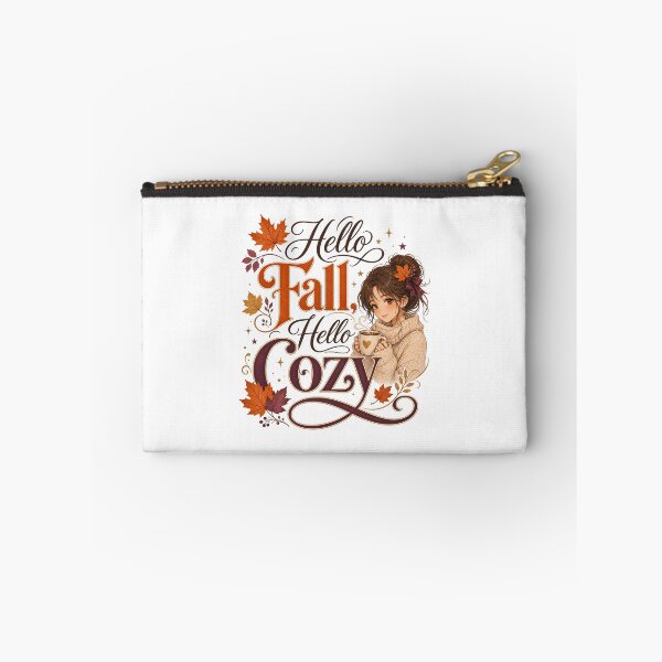 Item preview, Hello Fall, Hello Cozy – Cute Cozy Autumn Design for Women, Fall Lover Gift designed and sold by PrintSparkDesigns.