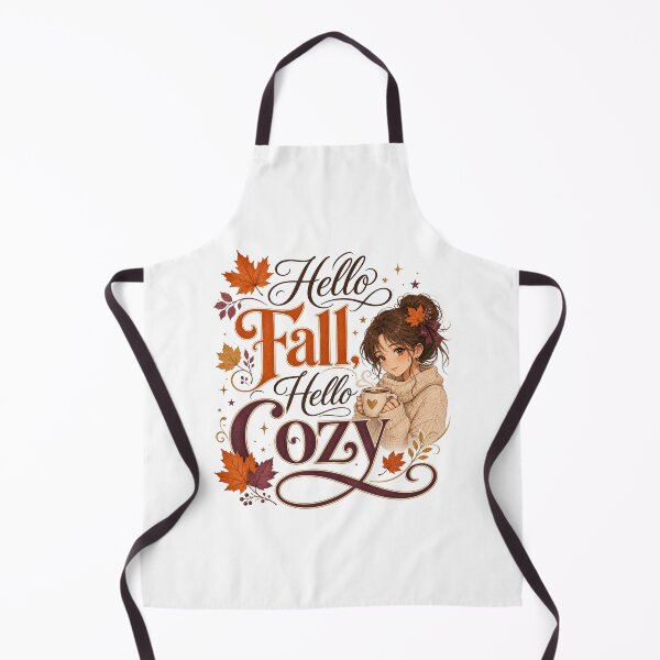 Item preview, Hello Fall, Hello Cozy – Cute Cozy Autumn Design for Women, Fall Lover Gift designed and sold by PrintSparkDesigns.