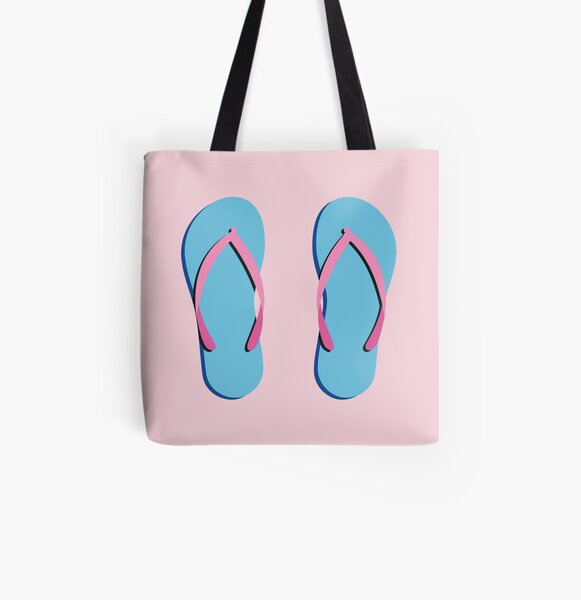 Beach Flip Flop All Over Print Tote Bag