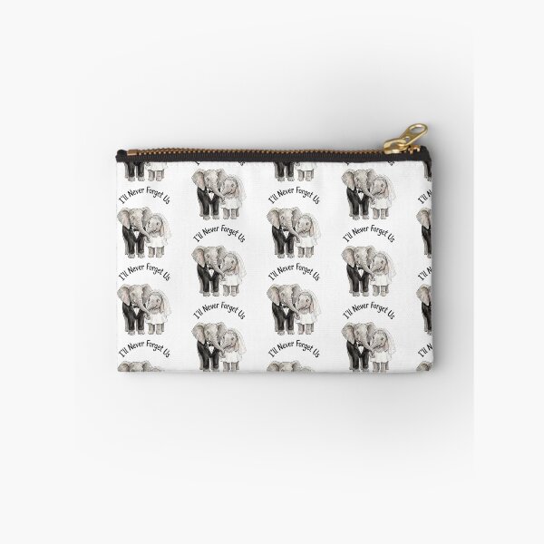 Item preview, Elephant Wedding Couple Smiling designed and sold by Tiffany Roy.