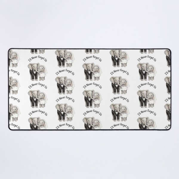 Item preview, Elephant Wedding Couple Smiling designed and sold by Tiffany Roy.