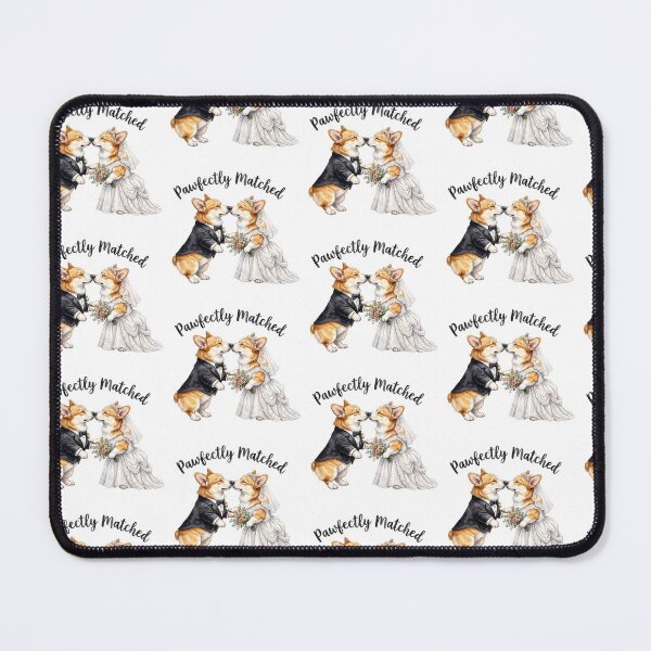 Item preview, Corgi Couple Wedding Kiss designed and sold by Tiffany Roy.