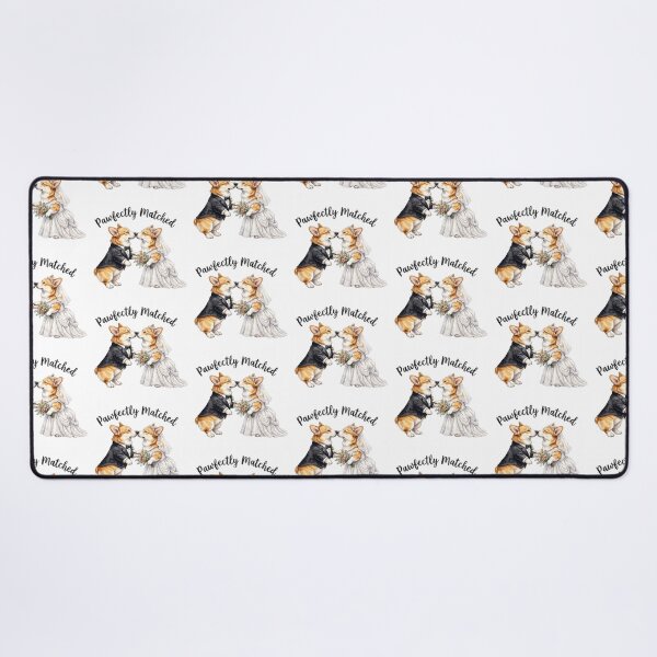 Item preview, Corgi Couple Wedding Kiss designed and sold by Tiffany Roy.