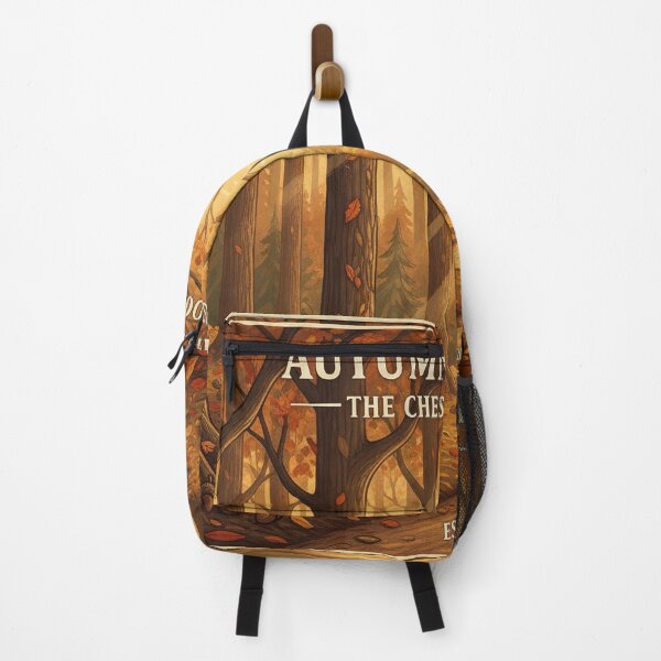 Item preview, Autumn Retreat The Chestnut Woods Vintage Poster  Golden Fall Forest Cabin Wall Art  Autumn Posters designed and sold by FestivityFinds.