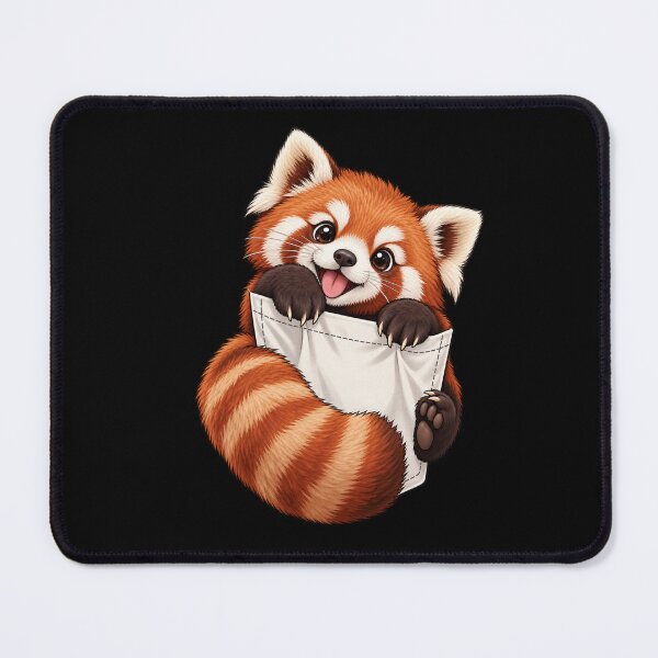 Item preview, Red Panda Hugging Pocket designed and sold by Desikhanna123.