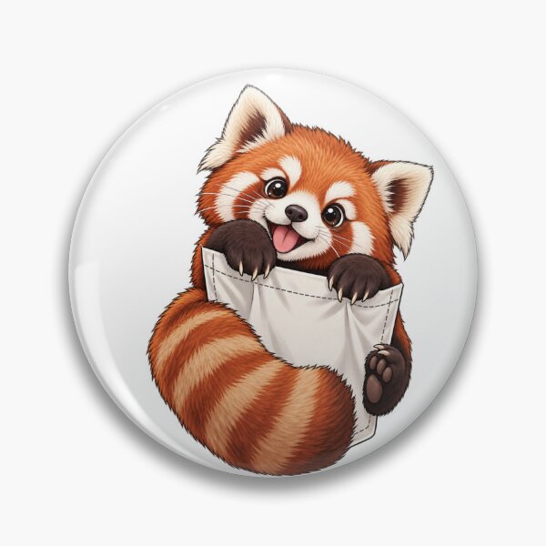 Item preview, Red Panda Hugging Pocket  designed and sold by Desikhanna123.