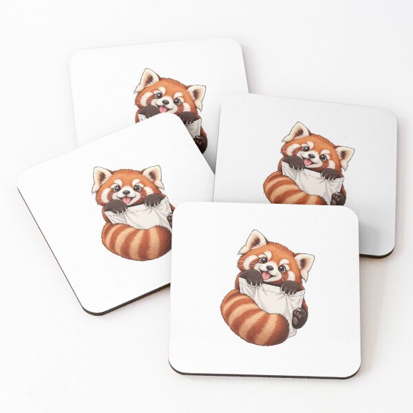 Item preview, Red Panda Hugging Pocket  designed and sold by Desikhanna123.