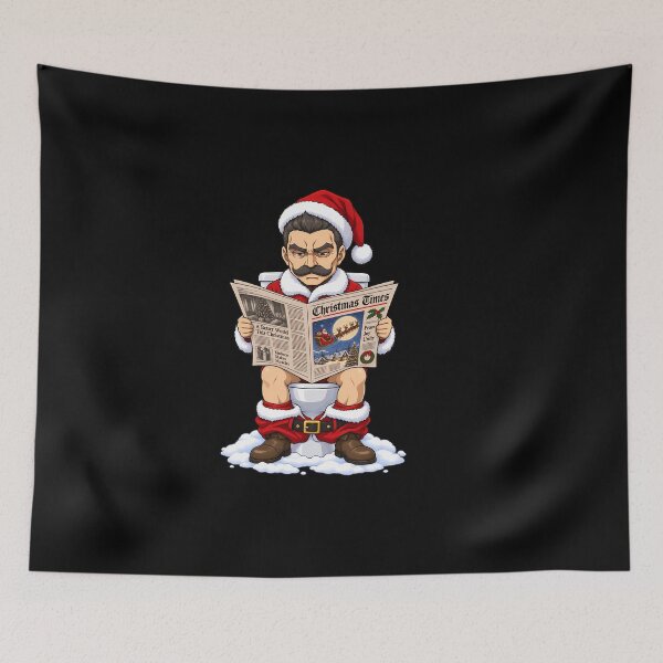 Item preview, Kurt von Rudersdorf Saga of Tanya the Evil Christmas Toilet Humor designed and sold by SolenneAzur.