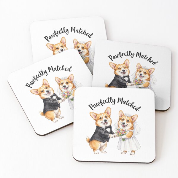 Item preview, Corgi Wedding Couple Standing designed and sold by Tiffany Roy.