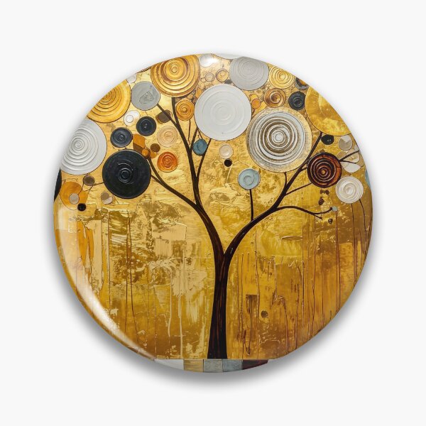 Item preview, Golden Tree of Life in Gustav Klimt Style designed and sold by Vicky Brago-Mitchell®.