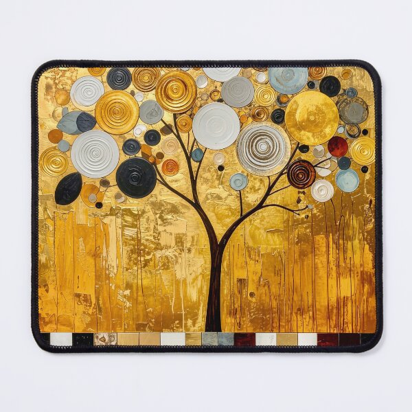 Item preview, Golden Tree of Life in Gustav Klimt Style designed and sold by Vicky Brago-Mitchell®.