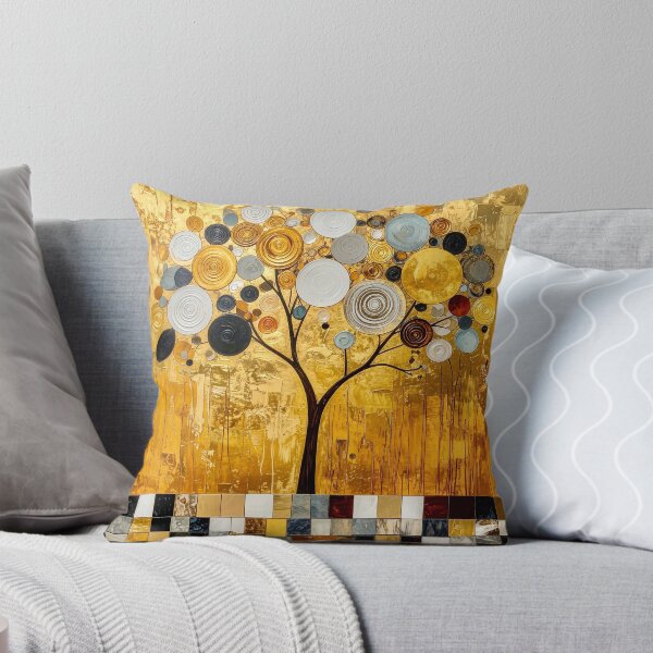 Item preview, Golden Tree of Life in Gustav Klimt Style designed and sold by Vicky Brago-Mitchell®.