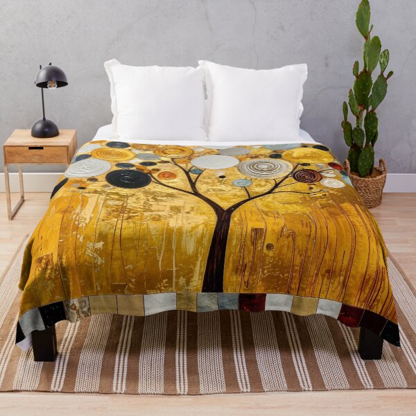 Item preview, Golden Tree of Life in Gustav Klimt Style designed and sold by Vicky Brago-Mitchell®.