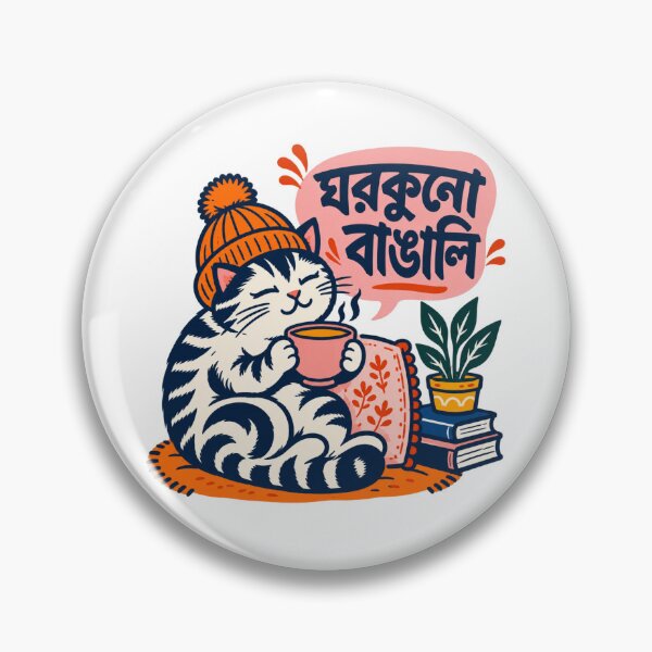 Item preview, Ghorkuno Bangali Cat Introvert Bengali Coffee Lover designed and sold by aneekhait.