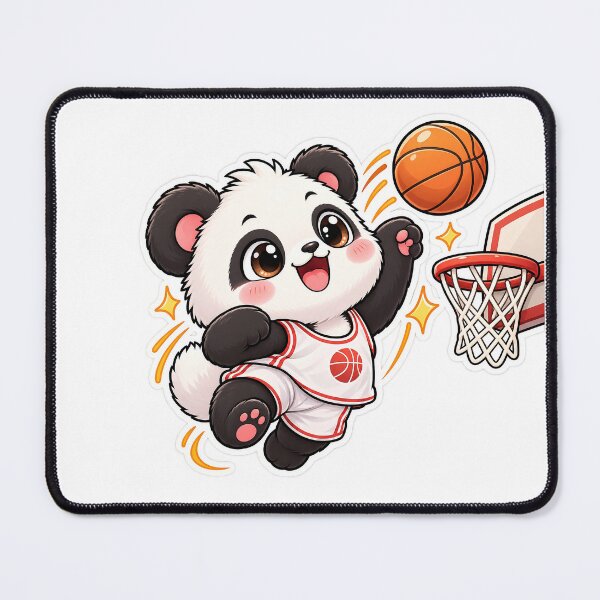 Item preview, Cute Panda Basketball Player designed and sold by Barkybond.