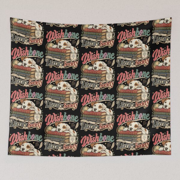 Item preview, Vintage 1995 Literary Society Reading Dog Classic Books Design designed and sold by JapanAnimeSH2.