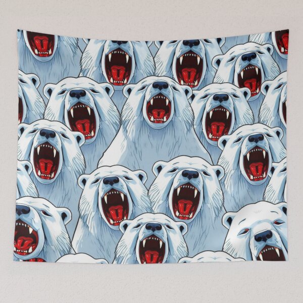 Item preview, Roaring Polar Bear Pattern designed and sold by pUNKnown.