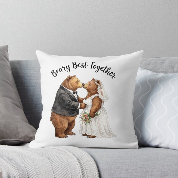 Item preview, Bear Couple Wedding Kiss designed and sold by Tiffany Roy.
