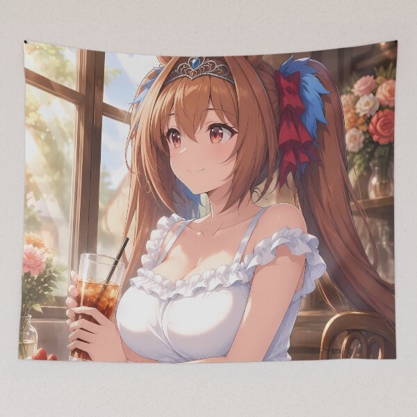 Item preview, Daiwa Scarlet Uma Musume Sunny Cafe Break designed and sold by SolenneAzur.