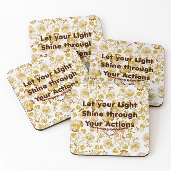 Item preview, Let Your Light Shine Through Your Actions - Inspiring Minimalism Products designed and sold by UnifyingSyntax.