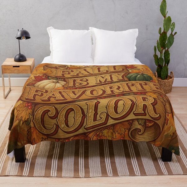 Item preview, Fall Is My Favorite Color Vintage Autumn Pumpkin and Leaves designed and sold by FestivityFinds.