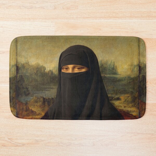Item preview, Mona Lisa wearing Niqabi designed and sold by ShabanMerch.