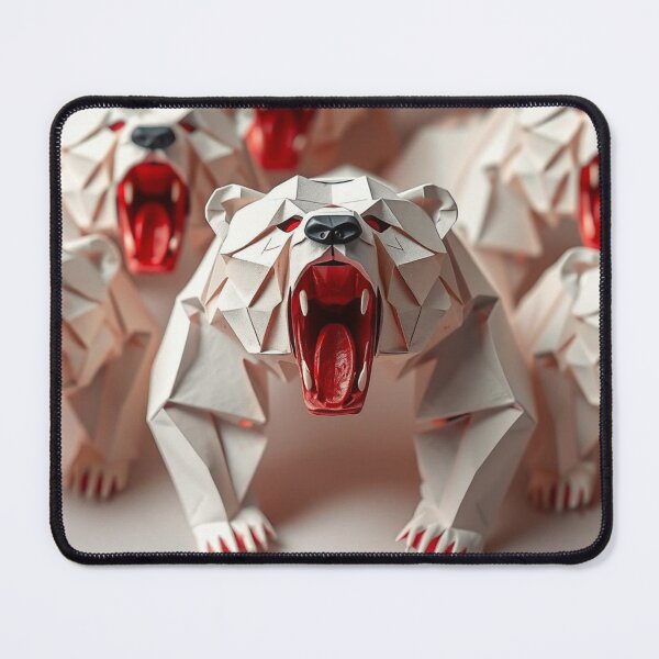 Item preview, Paper Roaring Polar Bear Pattern designed and sold by pUNKnown.