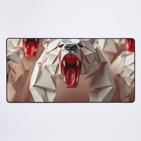 Item preview, Paper Roaring Polar Bear Pattern designed and sold by pUNKnown.