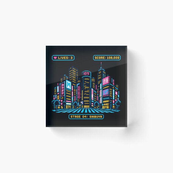 Item preview, 8BIT TOKYO – STAGE 04: SHIBUYA | Retro Pixel Art Tokyo Gaming Design designed and sold by maaameee.