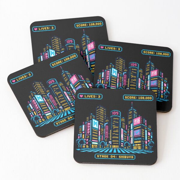 Item preview, 8BIT TOKYO – STAGE 04: SHIBUYA | Retro Pixel Art Tokyo Gaming Design designed and sold by maaameee.