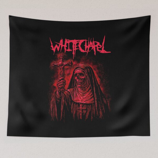Artikelvorschau, Whitechapel Nun Skull Cross Death Metal entworfen und verkauft von GrumpydemmaBay.