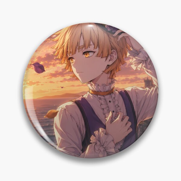 Item preview, Zenitsu Agatsuma Demon Slayer Sunset Coastal Roses designed and sold by SolenneAzur.