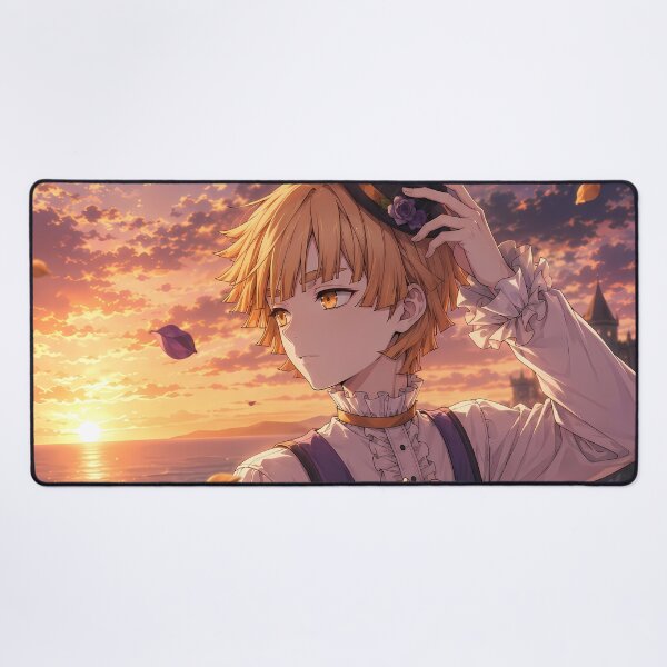 Item preview, Zenitsu Agatsuma Demon Slayer Sunset Coastal Roses designed and sold by SolenneAzur.