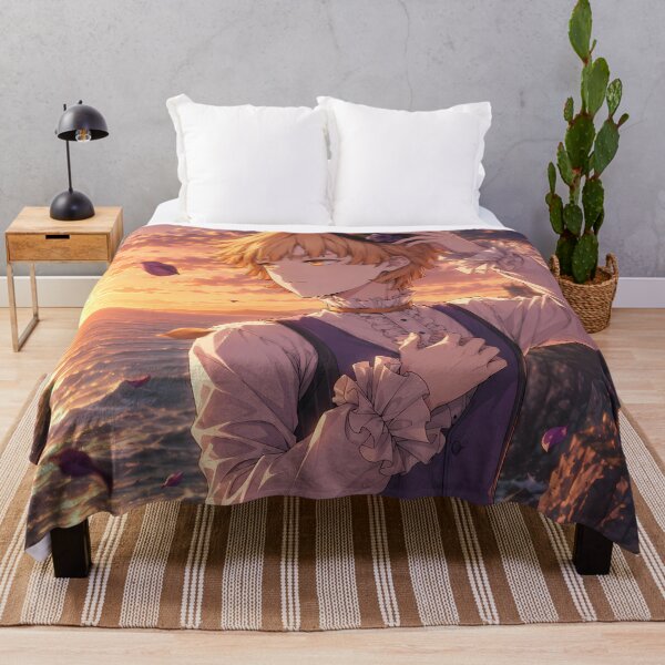 Item preview, Zenitsu Agatsuma Demon Slayer Sunset Coastal Roses designed and sold by SolenneAzur.