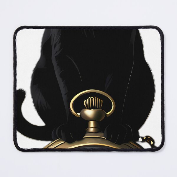 Item preview, Gothic Black Cat Antique Brass Pocket Watch designed and sold by IllumeInk.