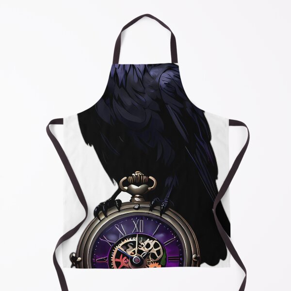 Item preview, Gothic Raven Antique Pewter Pocket Watch designed and sold by IllumeInk.