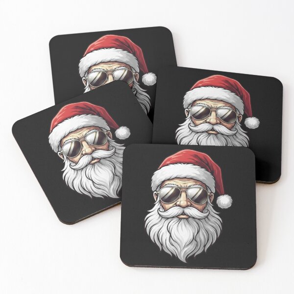 Item preview, Cool Santa Claus with Sunglasses Christmas Portrait designed and sold by MiALopezArt.