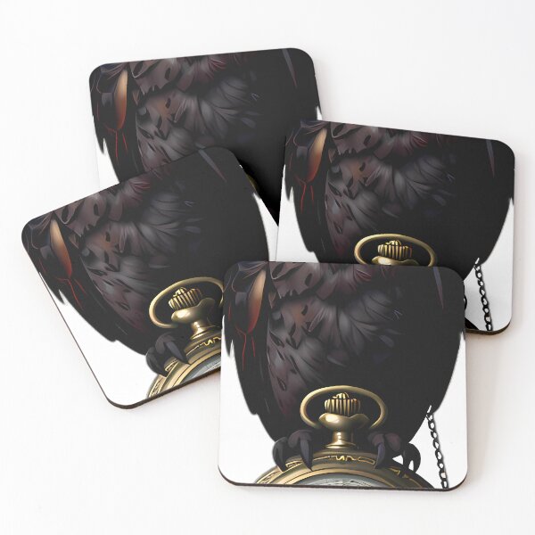 Item preview, Gothic Barn Owl Antique Gold Pocket Watch designed and sold by IllumeInk.