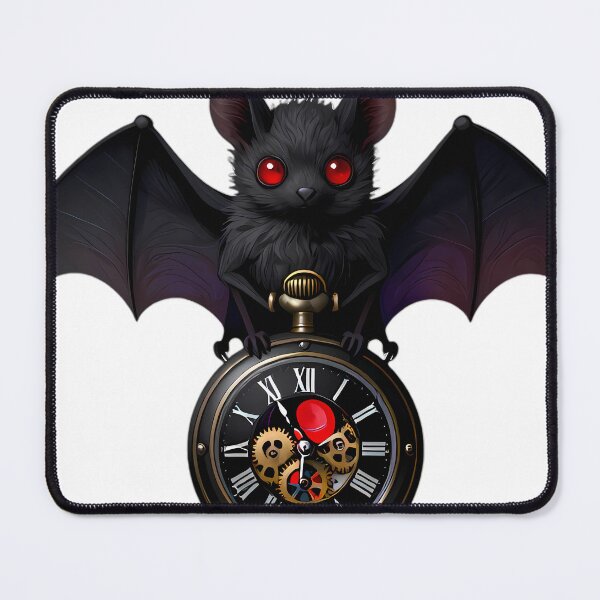 Item preview, Gothic Long Eared Bat Obsidian Pocket Watch designed and sold by IllumeInk.