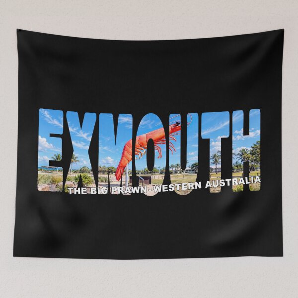 Item preview, EXMOUTH "THE BIG" Prawn - Western Australia Aussie Icon Coral Coast designed and sold by Adam Gormley.