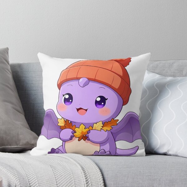 Item preview, Cute Baby Pterodactyl Wearing Knit Beanie Holding Leaf Garland designed and sold by pumsquare.