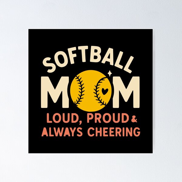 Aperçu de l'œuvre maman de softball créée et vendue par kiakuki.