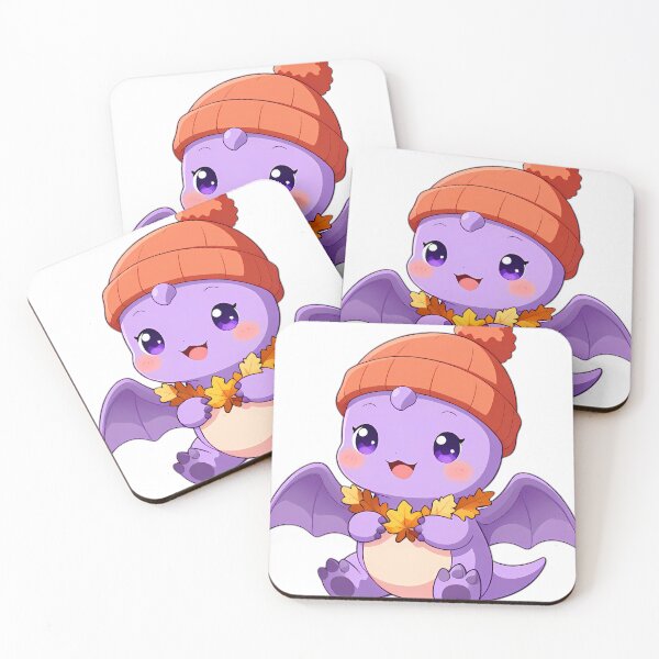 Item preview, Cute Baby Pterodactyl Wearing Knit Beanie Holding Leaf Garland designed and sold by pumsquare.