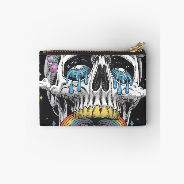 Item preview, I'm Fine Crying Rainbow Skull — Funny Dark Humor Mental Health Sarcastic Retro designed and sold by FestivityFinds.