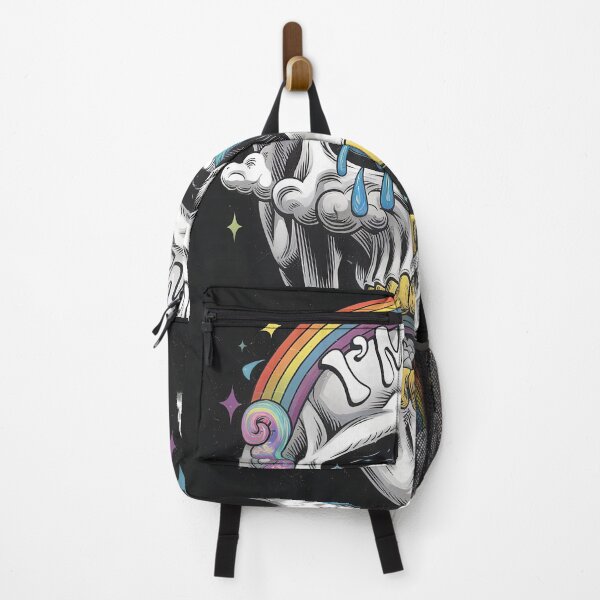Item preview, I'm Fine Crying Rainbow Skull — Funny Dark Humor Mental Health Sarcastic Retro designed and sold by FestivityFinds.