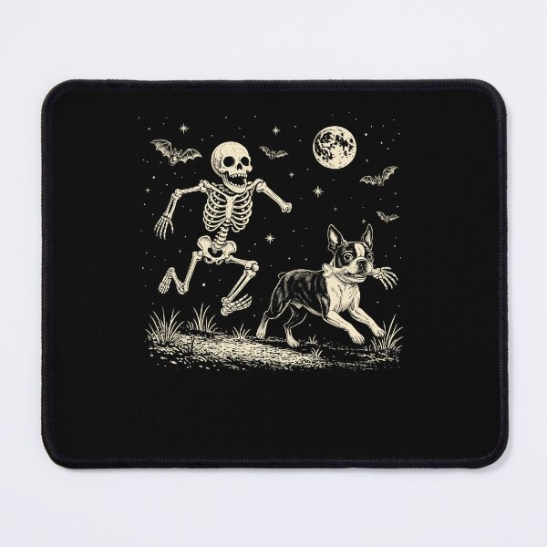 Item preview, Skeleton Chasing Dog Funny Dog Stealing Bone Skeleton Halloween designed and sold by studio-ssaam.
