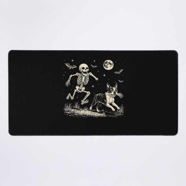 Item preview, Skeleton Chasing Dog Funny Dog Stealing Bone Skeleton Halloween designed and sold by studio-ssaam.