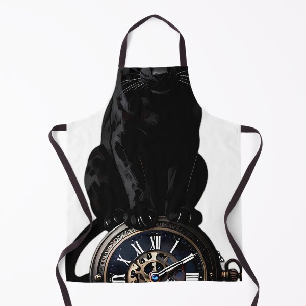 Item preview, Gothic Black Panther Midnight Iron Pocket Watch designed and sold by IllumeInk.